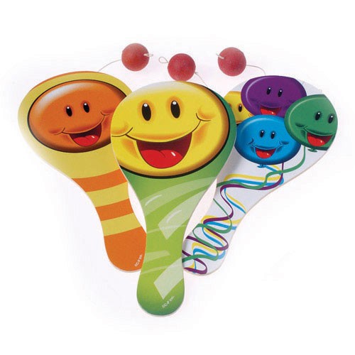 Smile Paddle Ball Games<br>1 dozen